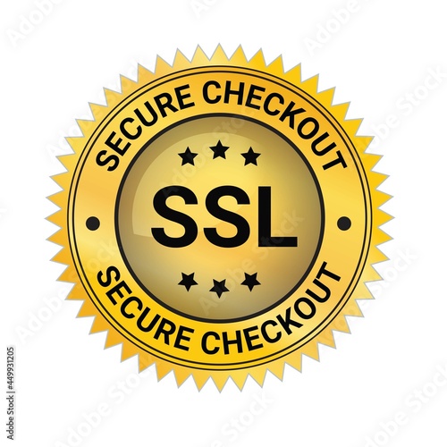 SSL Secure Checkout logo, Secure checkout badge, trust badges