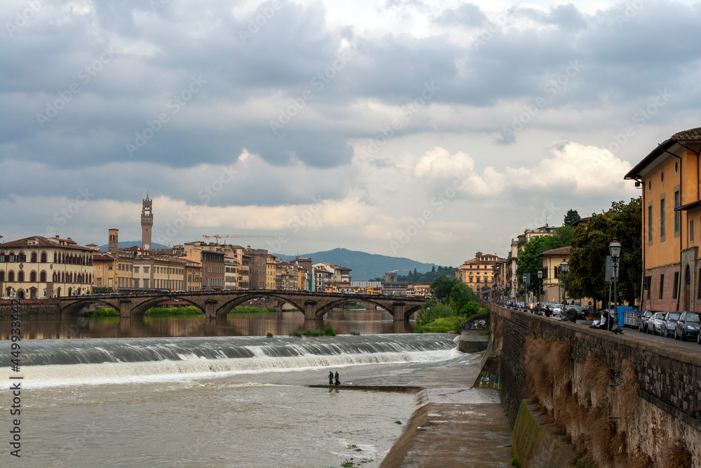 Ponte alla Carraia in Florence, Italy