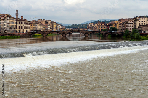 Tablou pe pânză Ponte alla Carraia in Florence, Italy