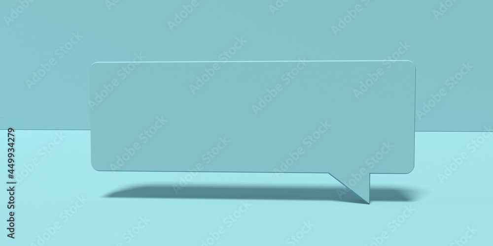 3D render of speech bubble 3D render of speech bubble