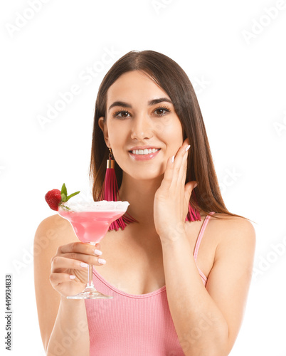 Beautiful young woman with ...
