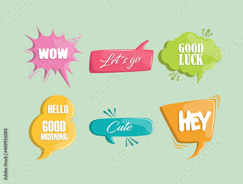 speech bubbles with dialog