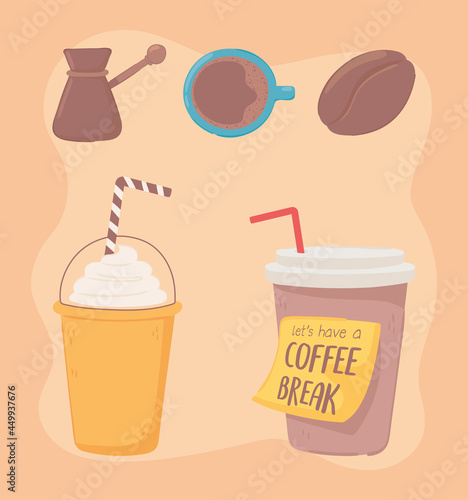 cartoon coffee break