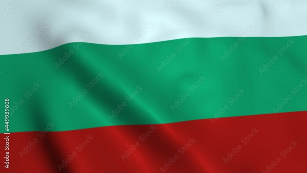 realistic beautiful flag of bulgaria waving in the wind national in a loop banner emblem symbol patriotic holidays animated 3d background high quality texture realistic beautiful flag of bulgaria waving in the wind national in a loop banner emblem symbol patriotic holidays animated 3d background high quality texture