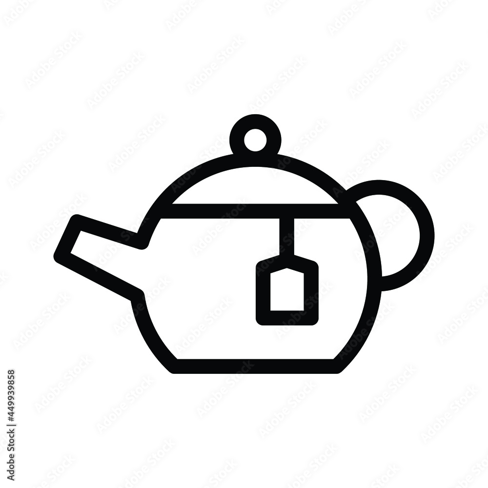 Obraz premium teapot icon illustration vector graphic