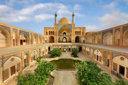 Agha Bozorg Mosque in Kashan, Iran photo