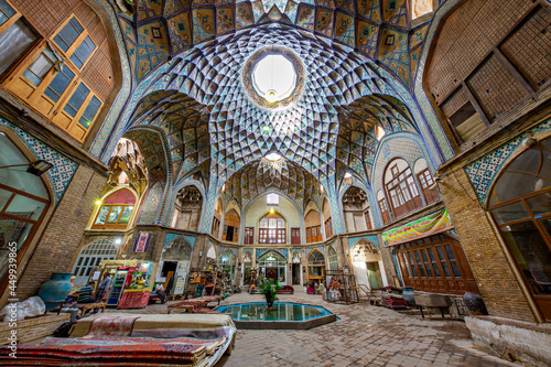 Old bazaar in Kashan, Iran. The bazaar was built in the 13th century and restored in the 19th century by the Safavids.