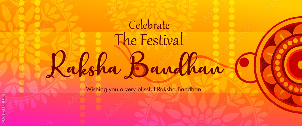 Creative Rakhi for Raksha Bandhan Celebration Stock Illustration   Illustration of gift hindi 57762504