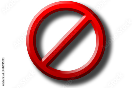 Free Download illustration of cancel and forbidden symbol in red on white background - GFXLoad