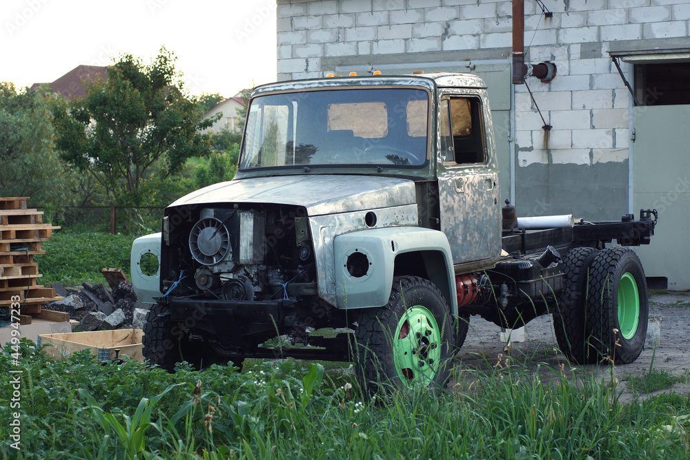 Truck rusty broken repair metal Truck rusty broken repair metal