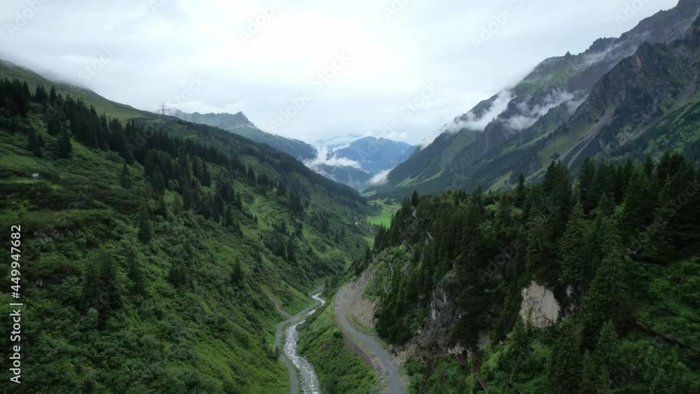 Amazing scenery and typical landscape in Austria - the Austrian Alps from above - travel photography by drone Amazing scenery and typical landscape in Austria - the Austrian Alps from above - travel photography by drone