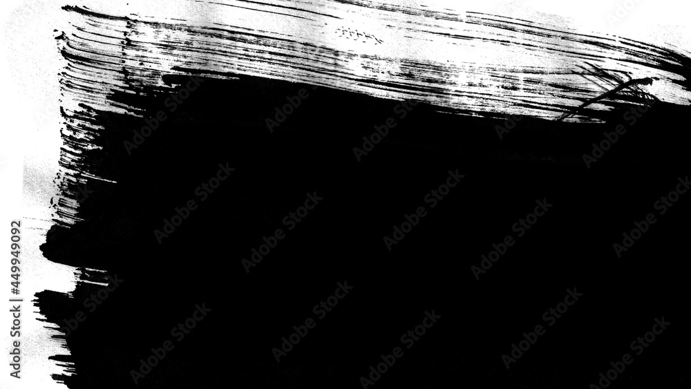 texture of old paper. old paper background. texture of black stripes on white paper. black and white abstraction. Paint roller distress overlay texture. Dirty isolated basis. Artistic messy banner bac