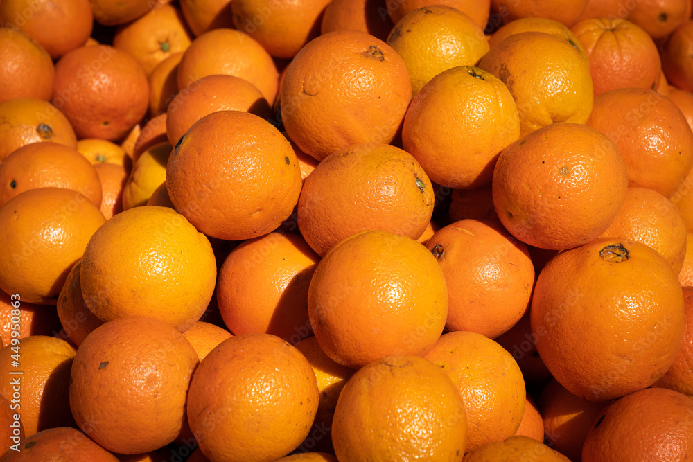 oranges at the market