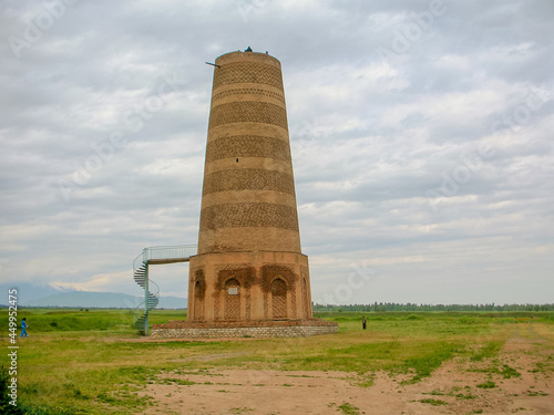 Burana Tower in the Chuy Valley, Kyrgyzstan photo
