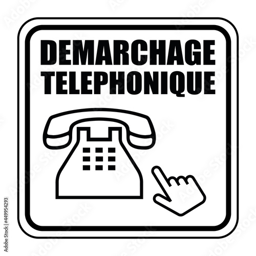 Logo démarchage téléphonique.