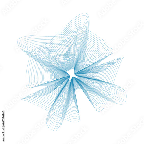 Vector Guilloche elements for certificate or diploma and currency design