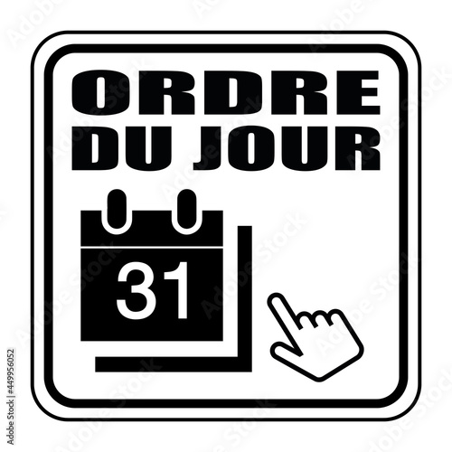Logo ordre du jour.