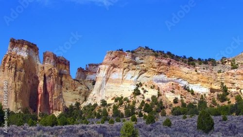 Two arches, called Grosvenor Arch, are located east of Kodachrome Basin State Park, within the north western corner of Grand Staircase Escalante National Monument.