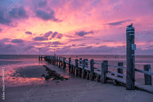 Sonnenuntergang am Strand von Utersum, Föhr photo