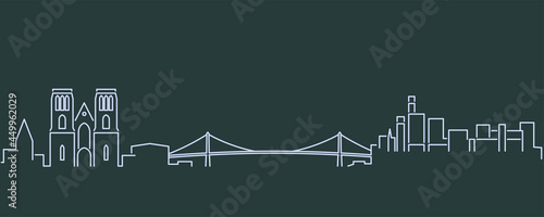 Inverness Single Line Skyline Profile