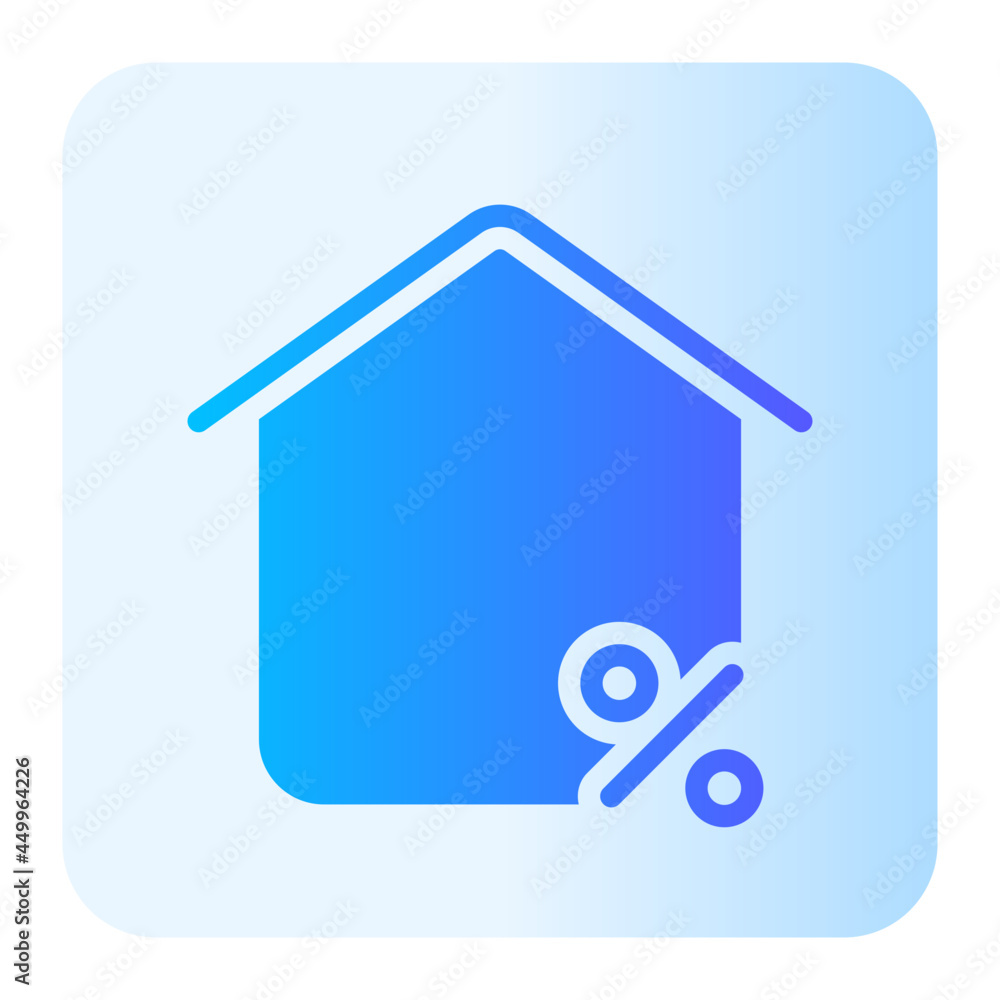 home discount flat gradient icon home discount flat gradient icon