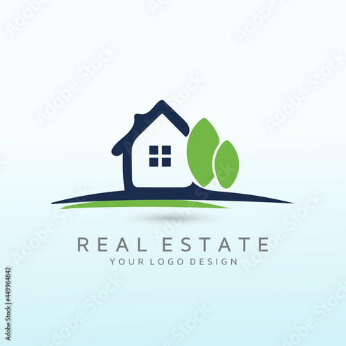 a simple, outdoorsy, memorable logo for a vacant land buying and selling tree