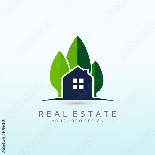 a simple, outdoorsy, memorable logo for a vacant land buying and selling tree