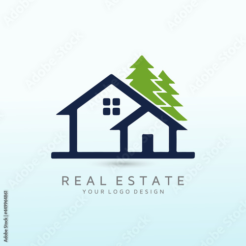 a simple, outdoorsy, memorable logo for a vacant land buying and selling tree