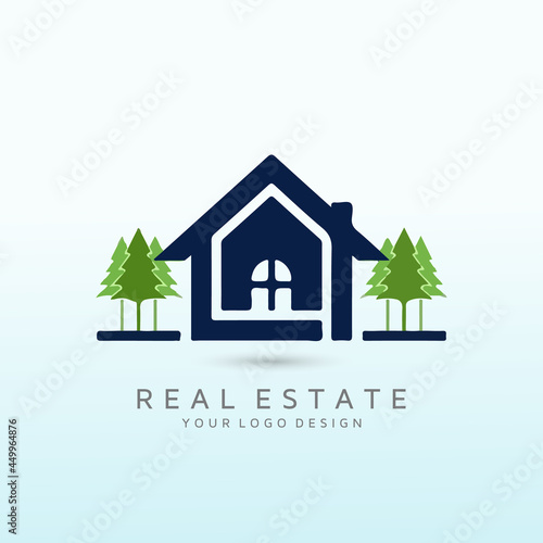 a simple, outdoorsy, memorable logo for a vacant land buying and selling tree