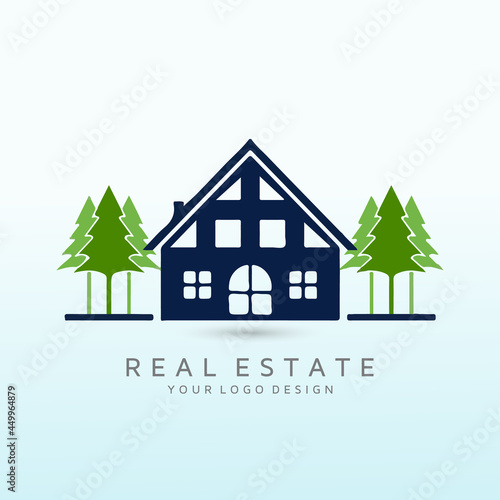a simple, outdoorsy, memorable logo for a vacant land buying and selling tree