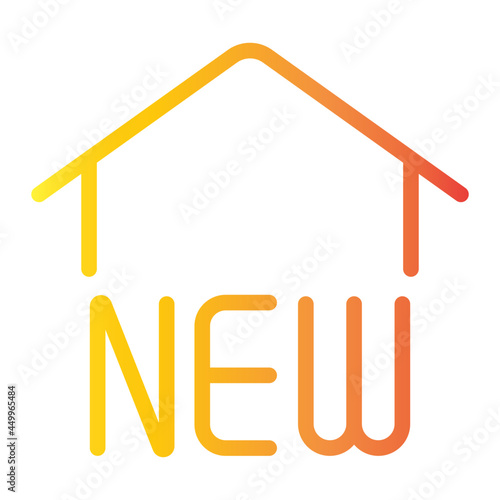 new home gradient icon