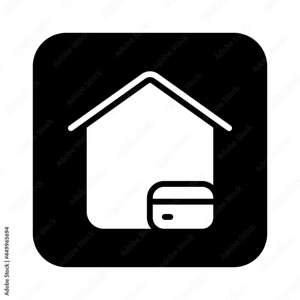 home payment glyph icon home payment glyph icon