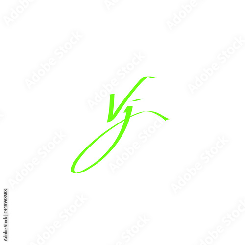 Vj handwritten logo for identity