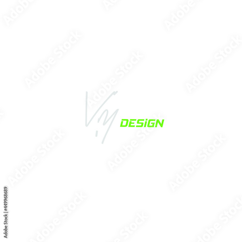 Vm handwritten logo for identity