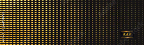 Golden luxury background with beads. Vector illustration.