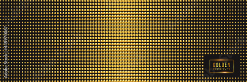 Golden luxury background with beads. Vector illustration.