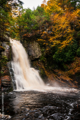 waterfall in autumn