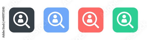 Hiring icon. Human resources concept. Hire, find people icon vector illustration.