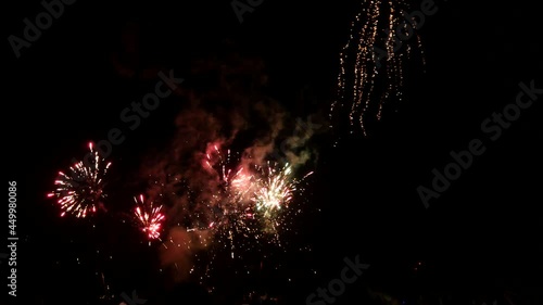 Wallpaper Mural Fireworks Display Night 4th of July New Year Celebration Fireworks Night Torontodigital.ca