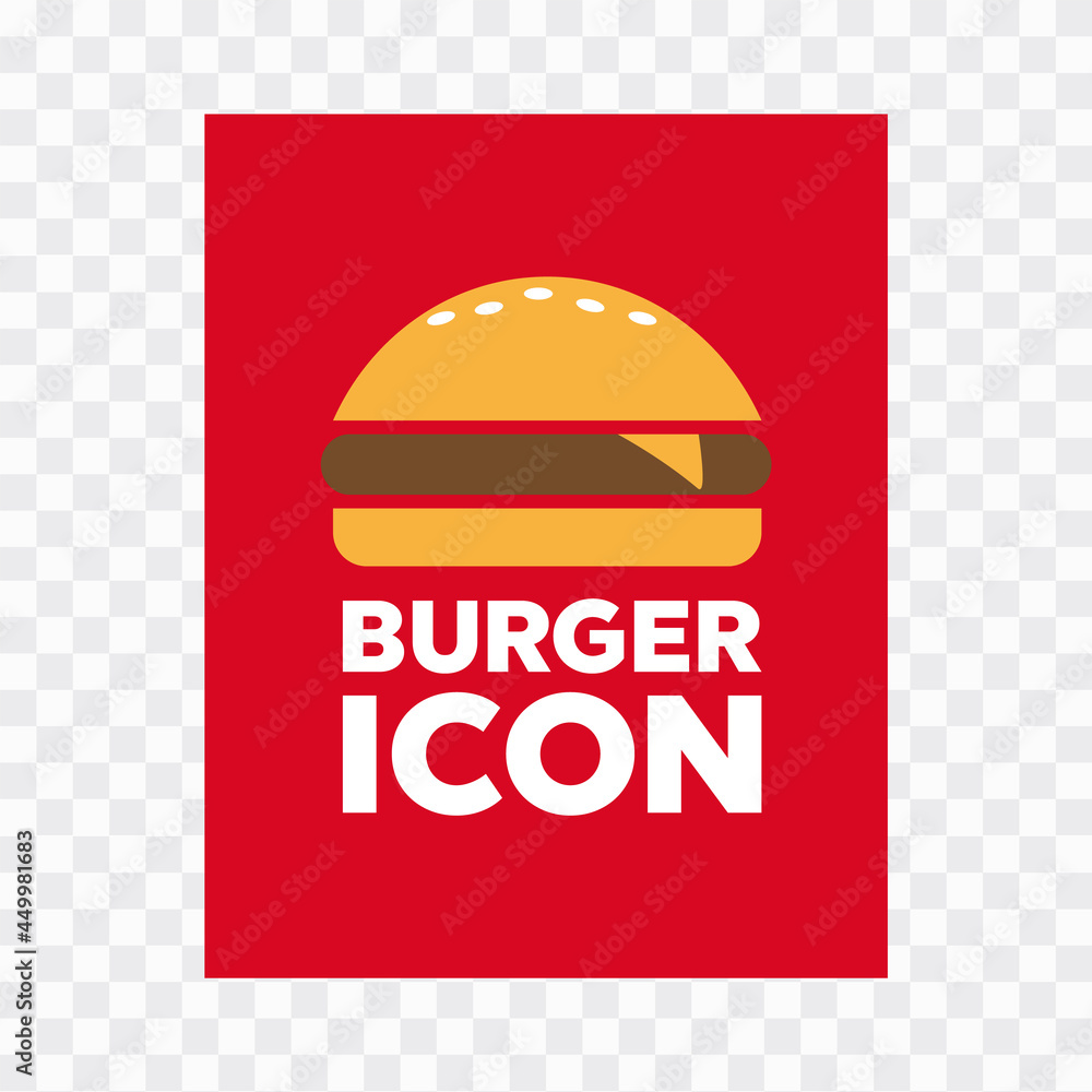 Burger icon vector. Fast food vector illustration Burger icon vector. Fast food vector illustration