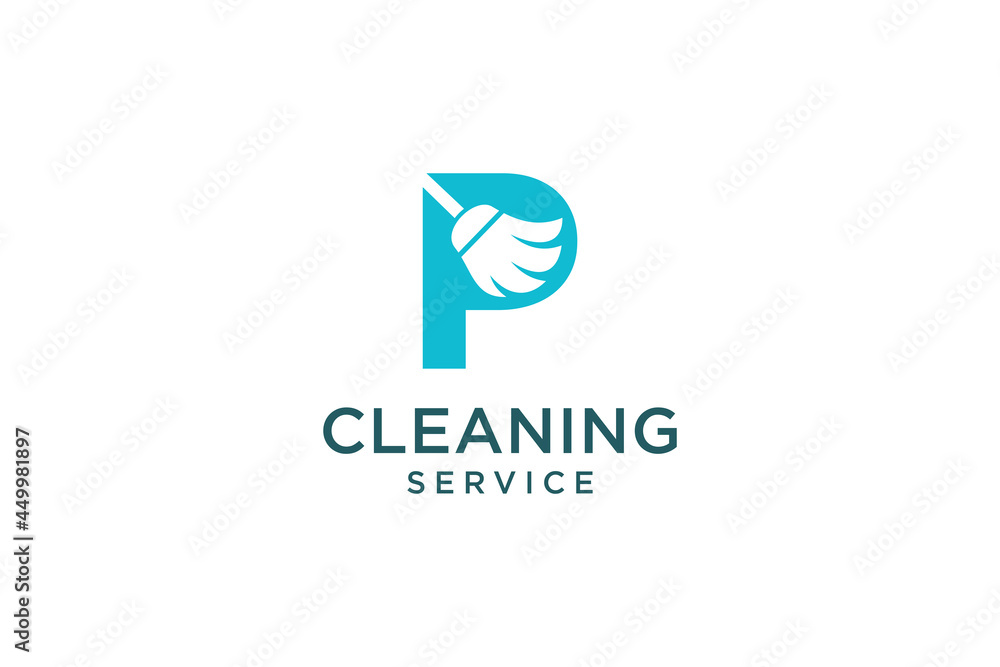 Letter P for cleaning clean service Maintenance for car detailing, homes logo icon vector template. Letter P for cleaning clean service Maintenance for car detailing, homes logo icon vector template.