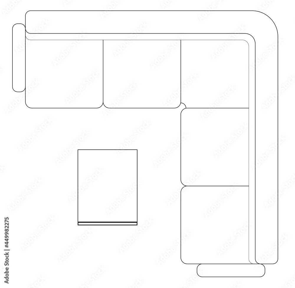 2D CAD plan drawing various sizes and designs of sofa set complete with coffee table. Drawings come in black and white. The drawing is normally drawn by an architect or interior designer. 2D CAD plan drawing various sizes and designs of sofa set complete with coffee table. Drawings come in black and white. The drawing is normally drawn by an architect or interior designer.