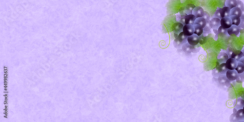 ぶどう　秋　和紙　背景