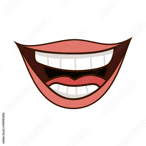 smiling mouth design