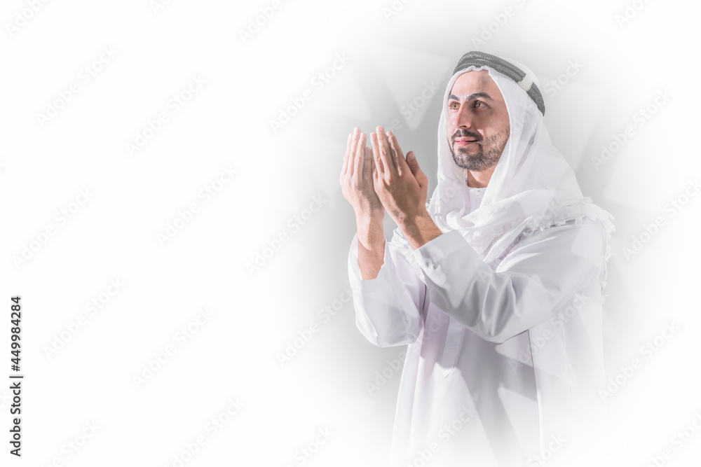 Isramic background of arab muslim man worship and praying Isramic background of arab muslim man worship and praying