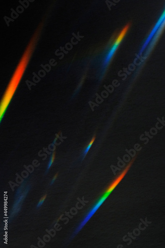 Canvas Print Light leak effect on a black background
