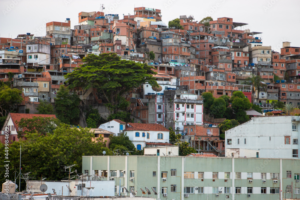 Favela in Rio de Janeiro, Brasil