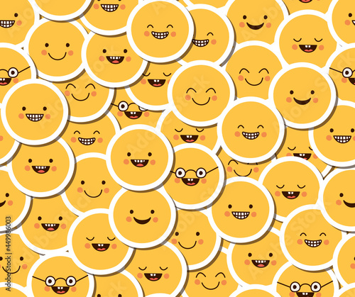 pattern of emojis