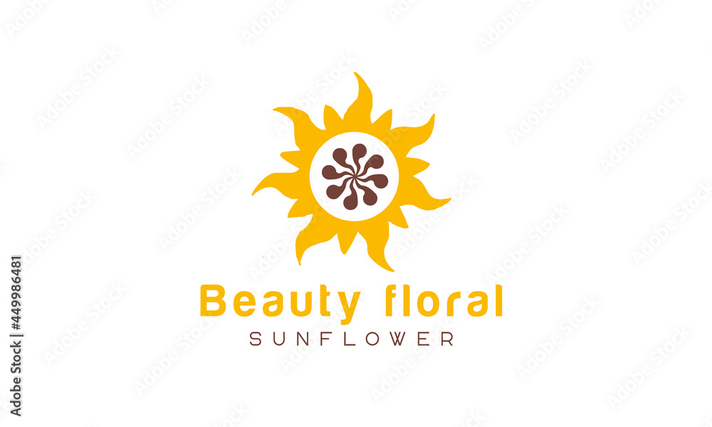 Sunflower logo, sun rays business logo design vector template.
Sunflower logo, sun rays business logo design vector template.