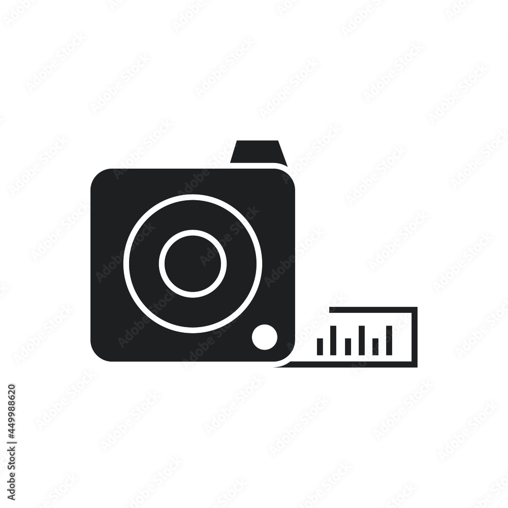 Tape measurement icons symbol vector elements for infographic web Tape measurement icons symbol vector elements for infographic web